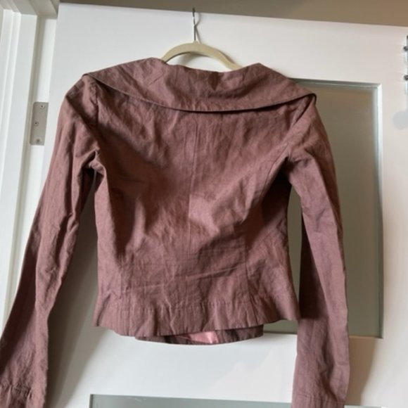 Jacket by Italian Clothier - GY in Taupe, Size 6 - Picture 4 of 4